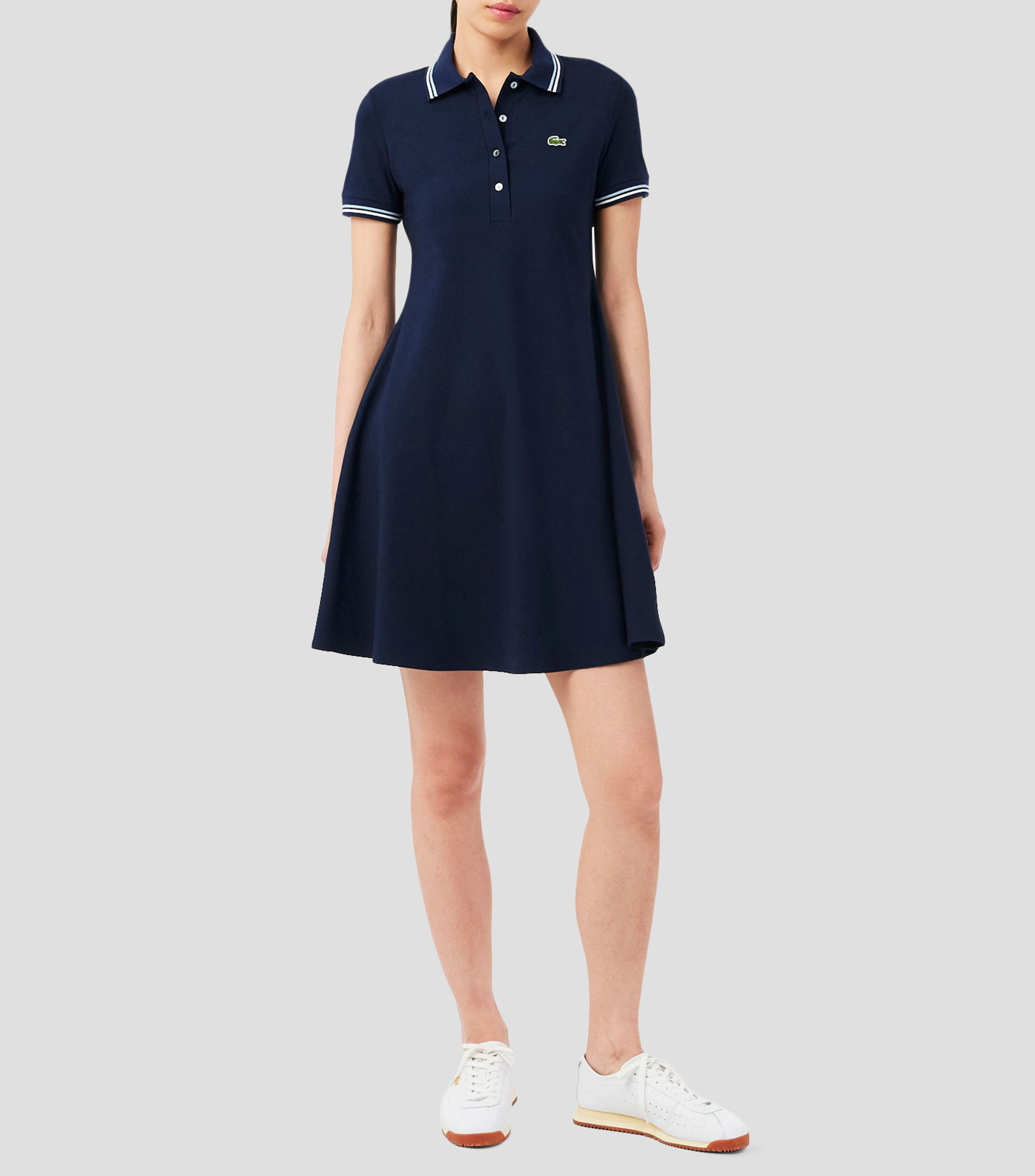 Vestido midi liso Mujer
